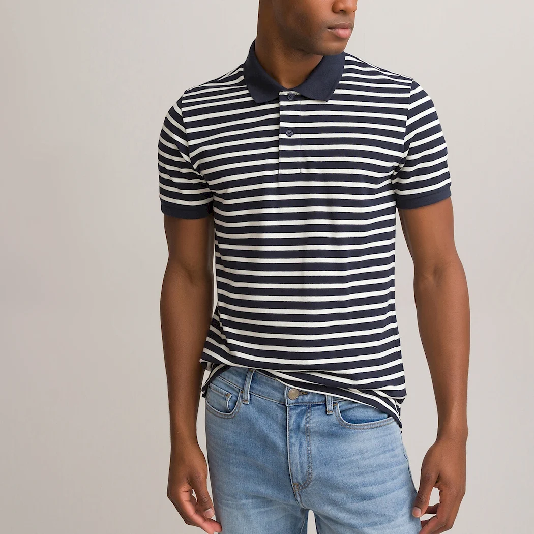 Polo Ralph Lauren Striped Terry-Effect Polo Shirt