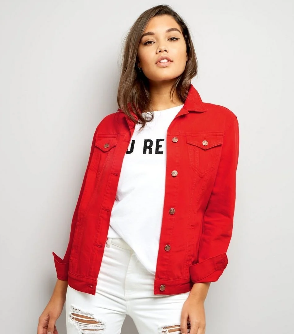 Red Denim Jacket