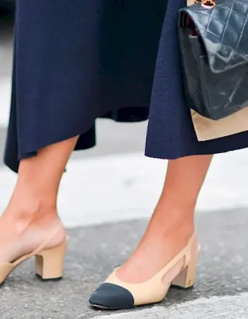 Шанель лодочки Slingback