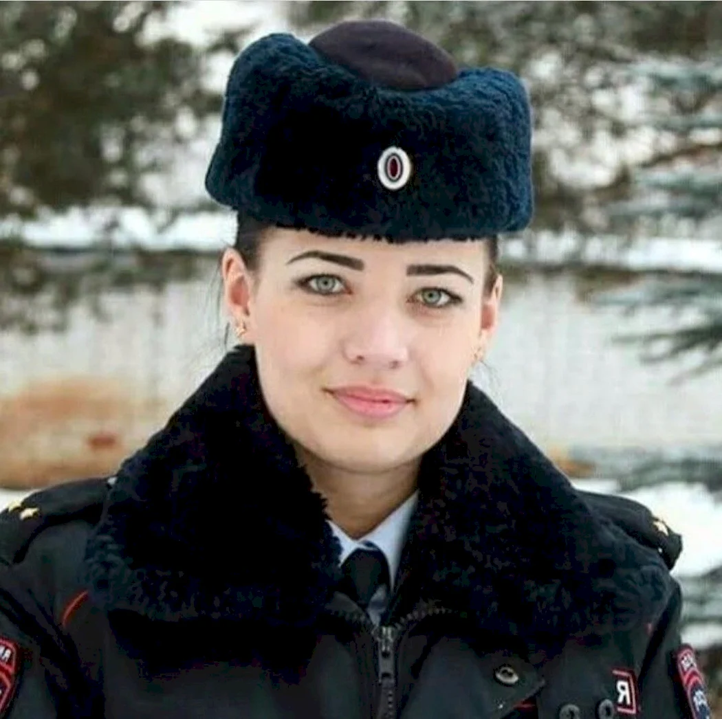Шапка зимняя женская полиция