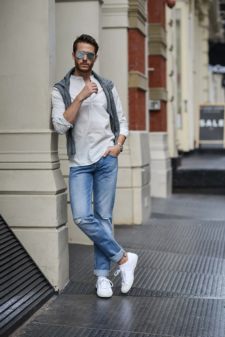 Stan Smith с джинсами