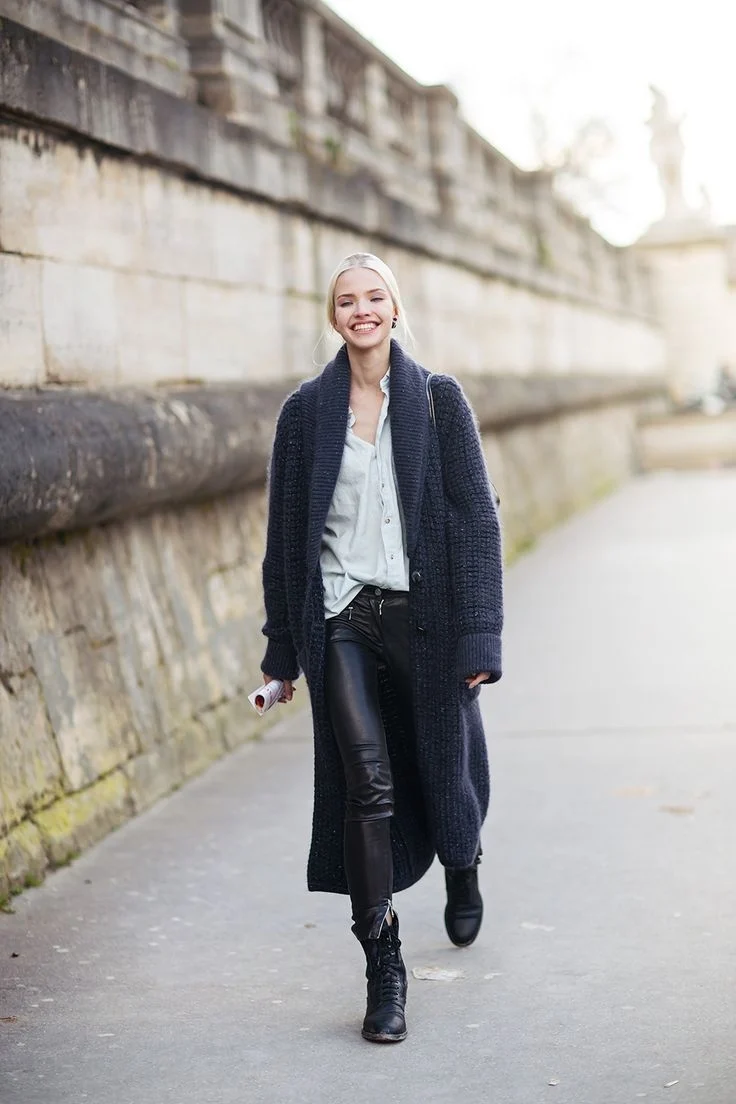 Street Style outfit кардиган