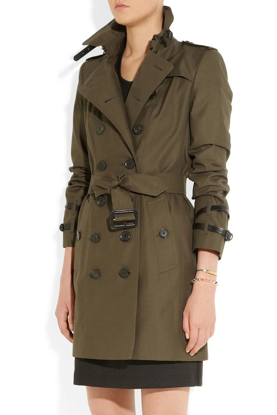 Тренч Burberry оливковый