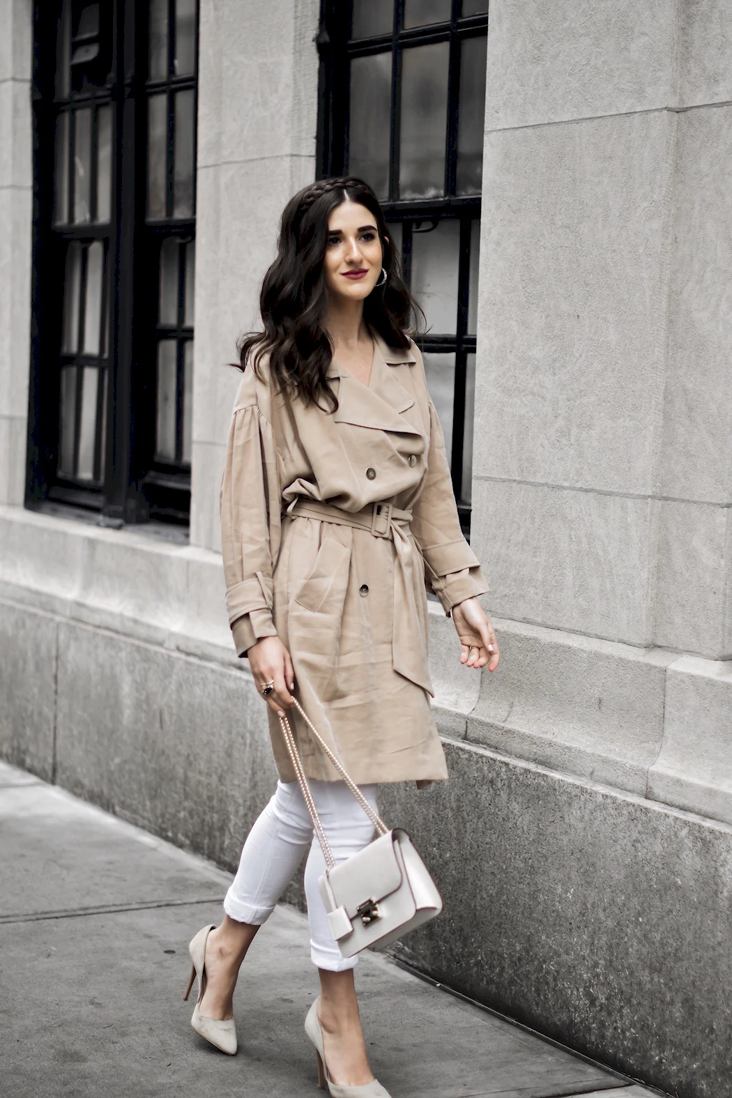 Тренч Zara зеленый