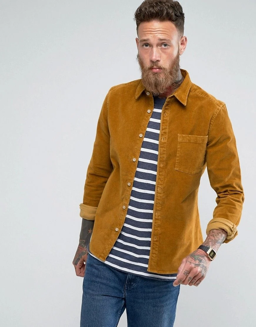 Вельветовая рубашка ASOS
