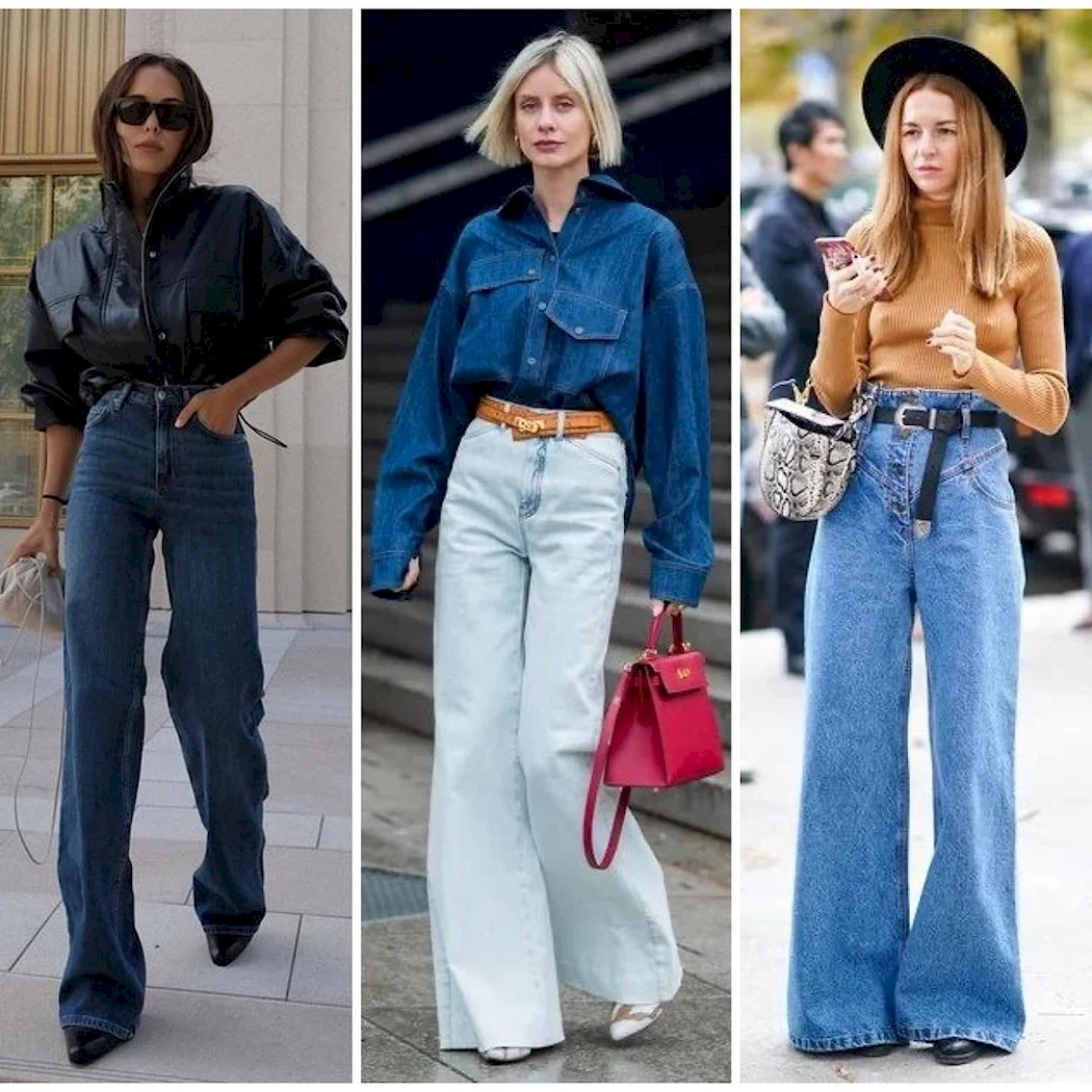 Wide Leg джинсы Корея 2020
