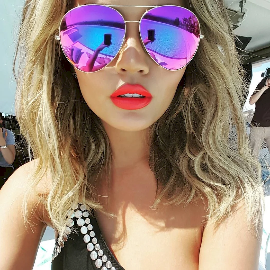 Womens Mirrored Sunglasses Авиатор