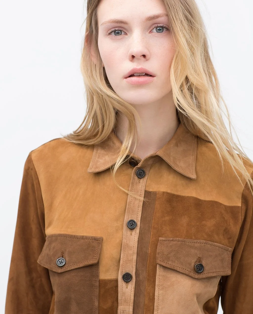 Замшевая рубашка Zara