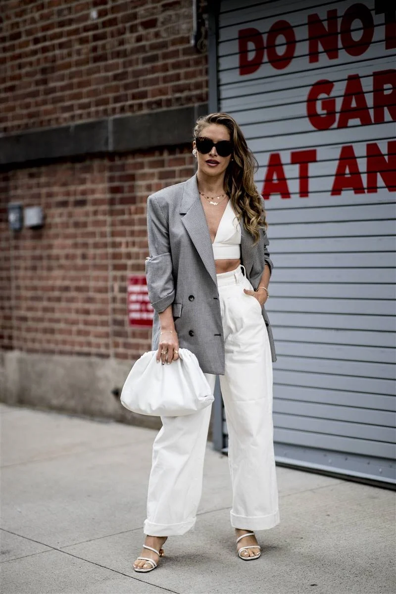 Zara белый брючный костюм