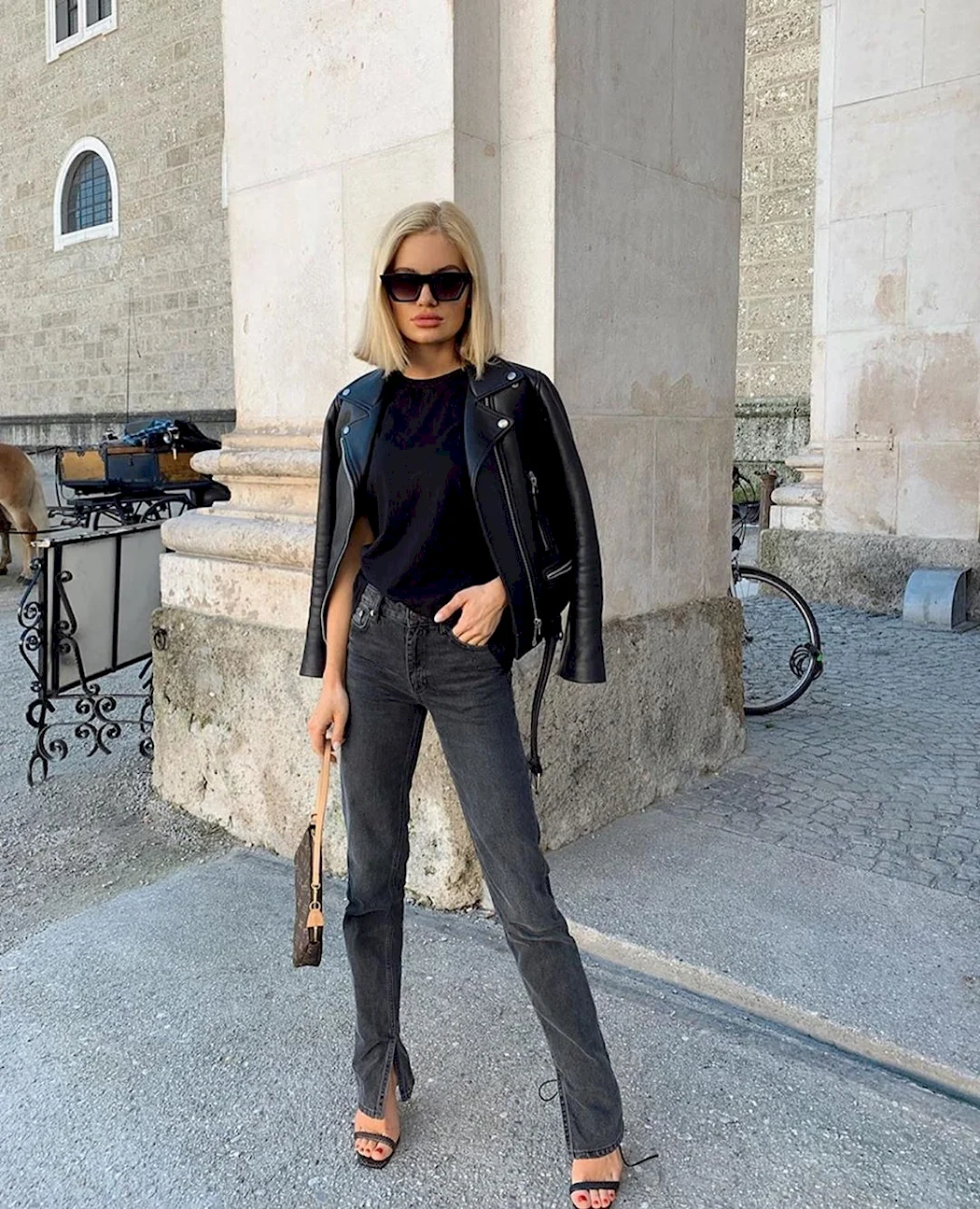 Zara джинсы клеш черные