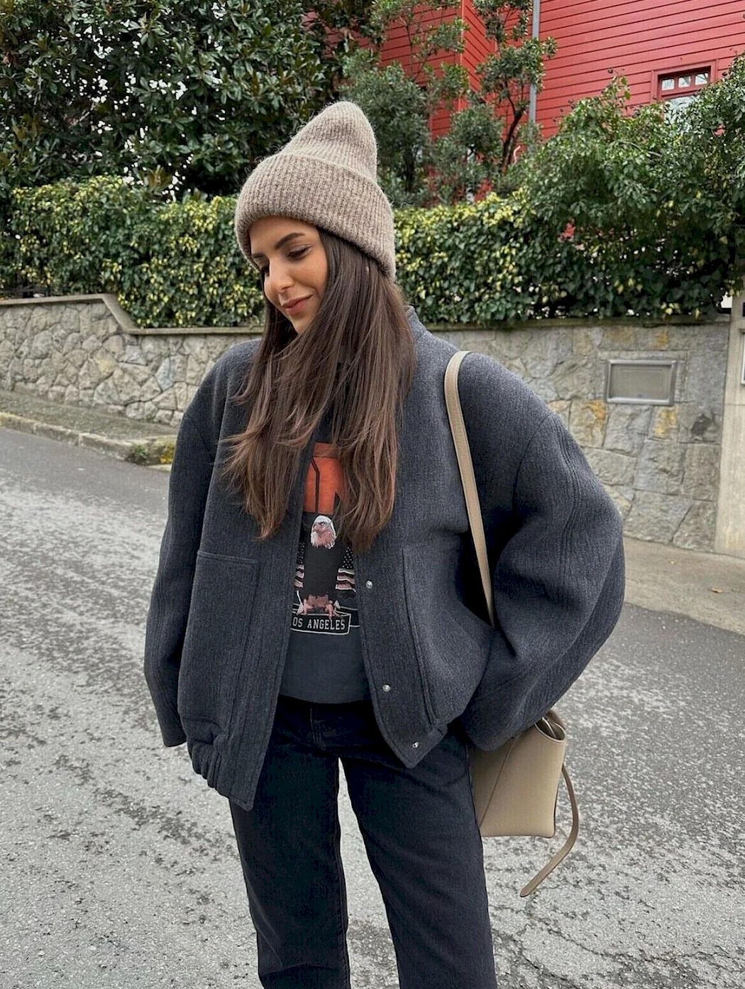 Zara Wool Bomber Jacket