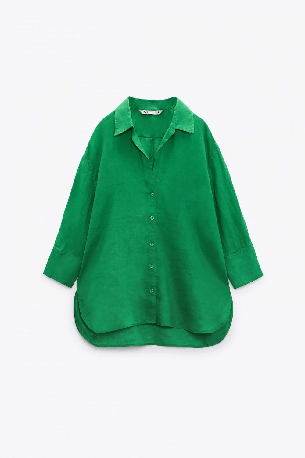 Зеленая рубашка Zara
